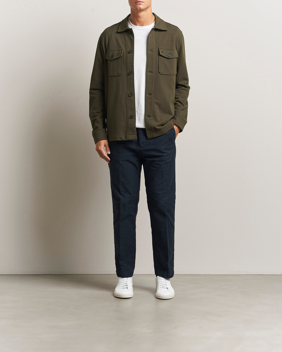 Heren | Overhemden | Morris | Andrew Jersey Overshirt Brown