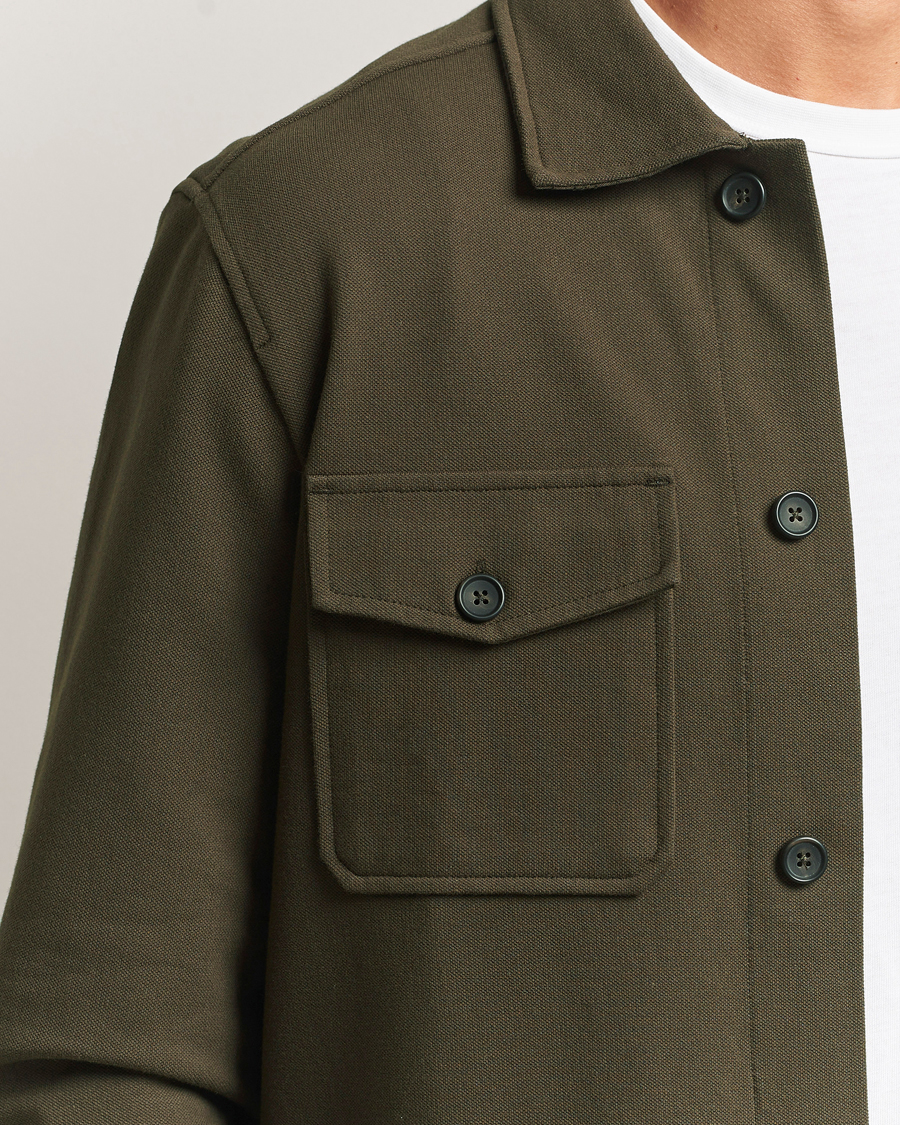 Heren | Overhemden | Morris | Andrew Jersey Overshirt Brown