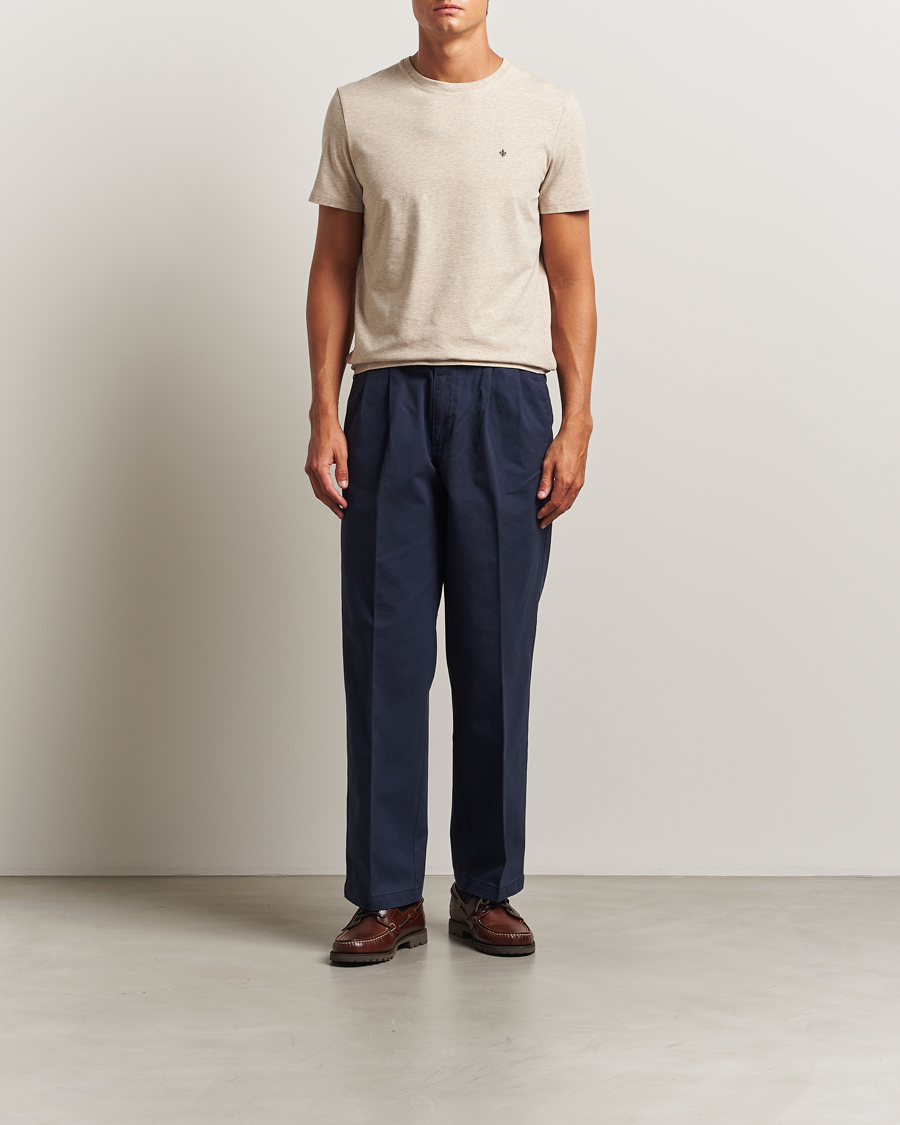 Heren | T-shirts | Morris | James Crew Neck T-Shirt Khaki