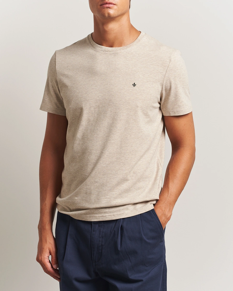 Heren | T-shirts | Morris | James Crew Neck T-Shirt Khaki