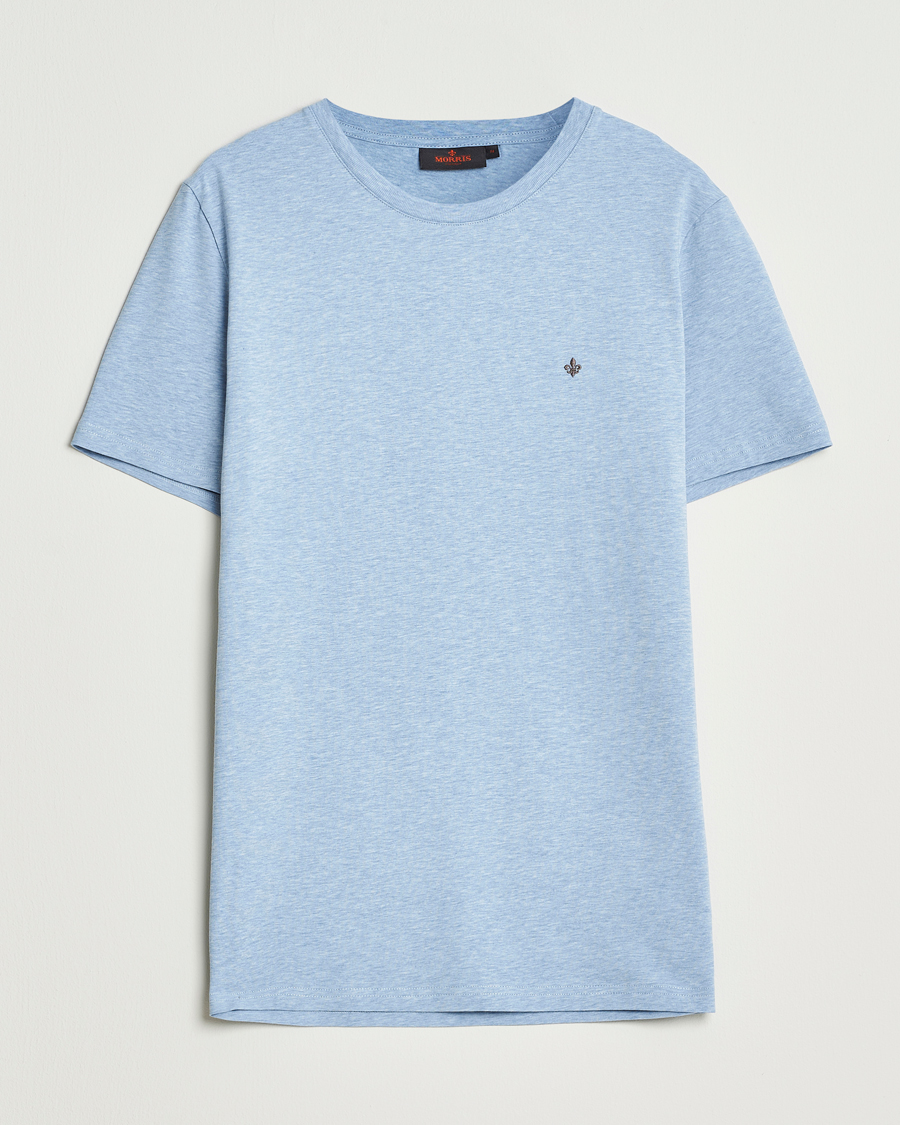 Heren | T-shirts | Morris | James Crew Neck T-Shirt Light Blue