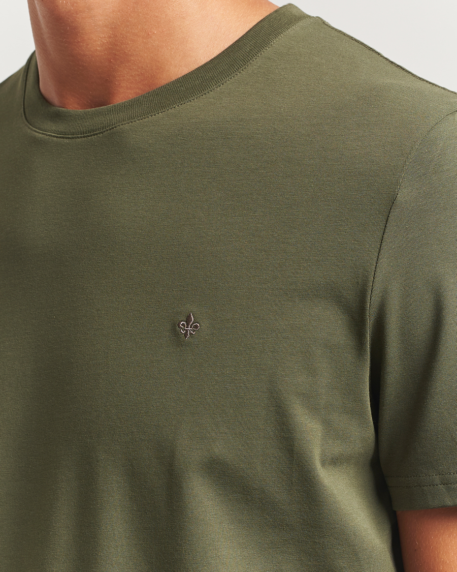 Heren | T-shirts | Morris | James Crew Neck T-Shirt Olive