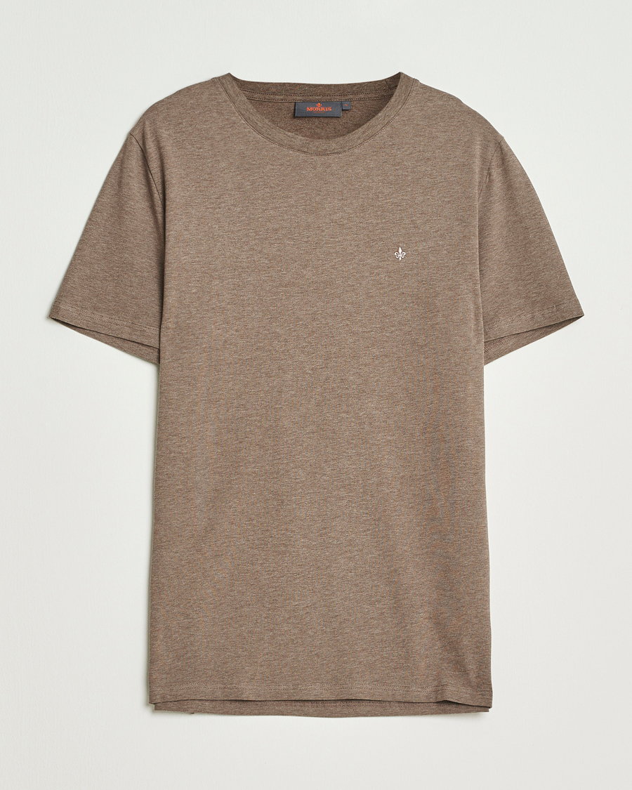 Heren | T-shirts | Morris | James Crew Neck T-Shirt Brown