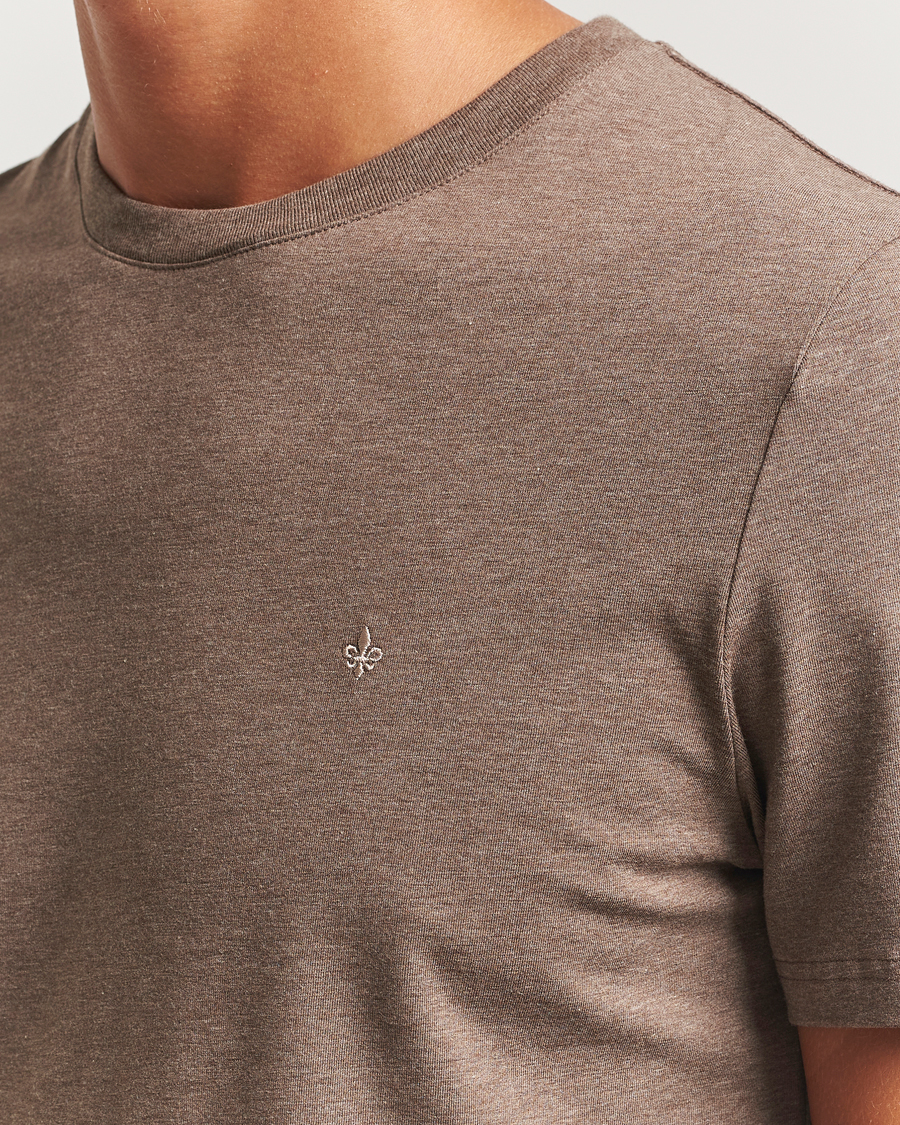Heren | T-shirts | Morris | James Crew Neck T-Shirt Brown