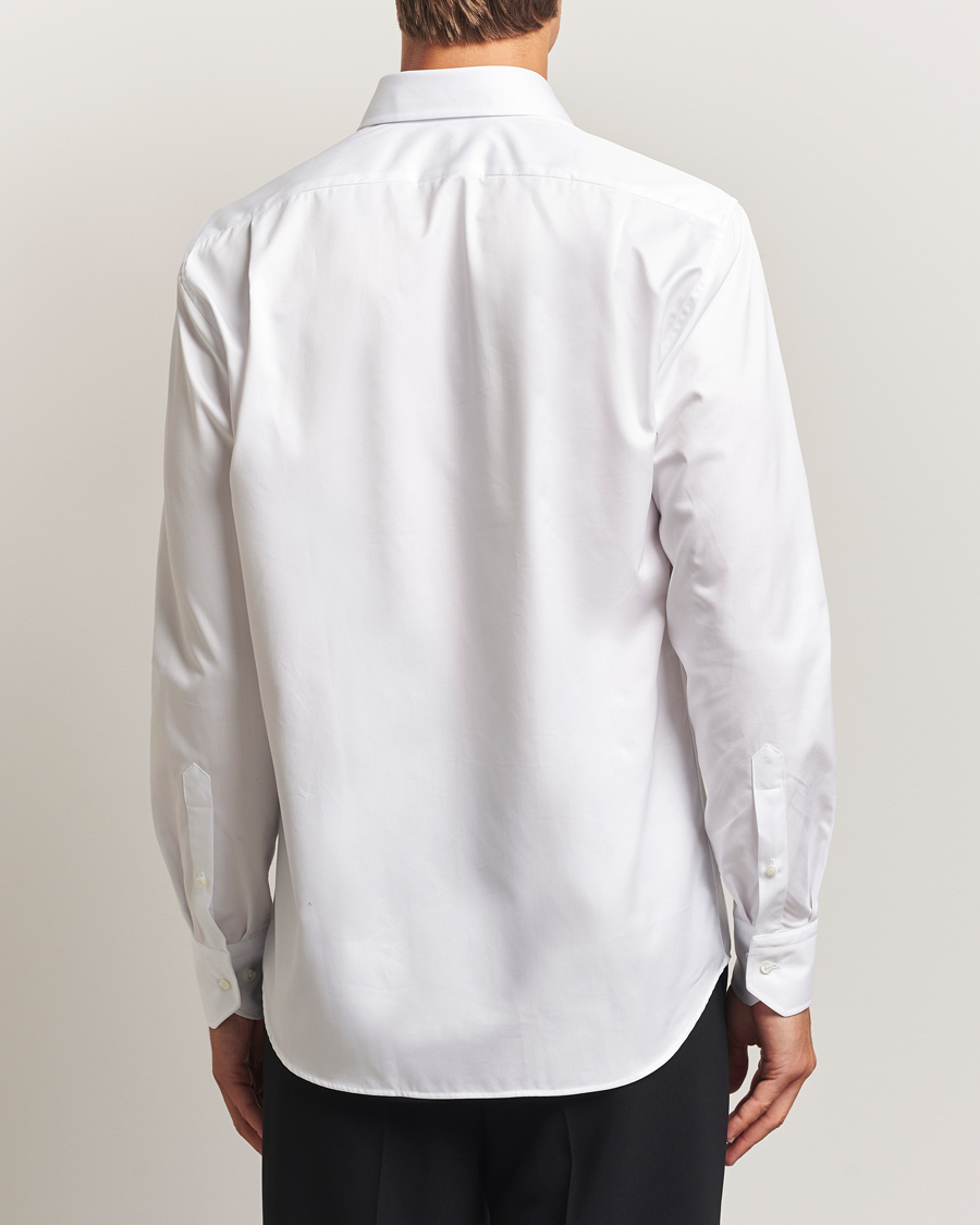 Heren | Overhemden | Stenströms | Regular Fit Cotton Twill Shirt White