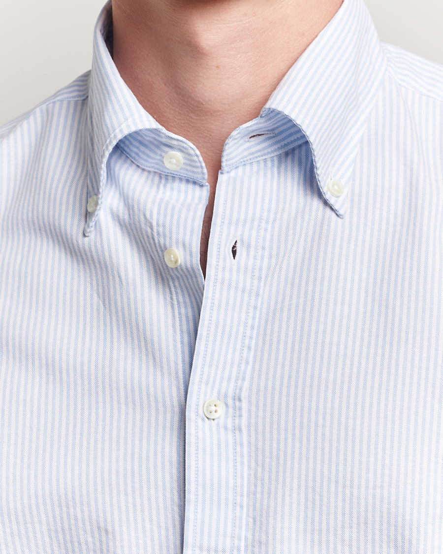 Heren | Overhemden | Stenströms | Regular Fit Oxford Shirt Blue/White