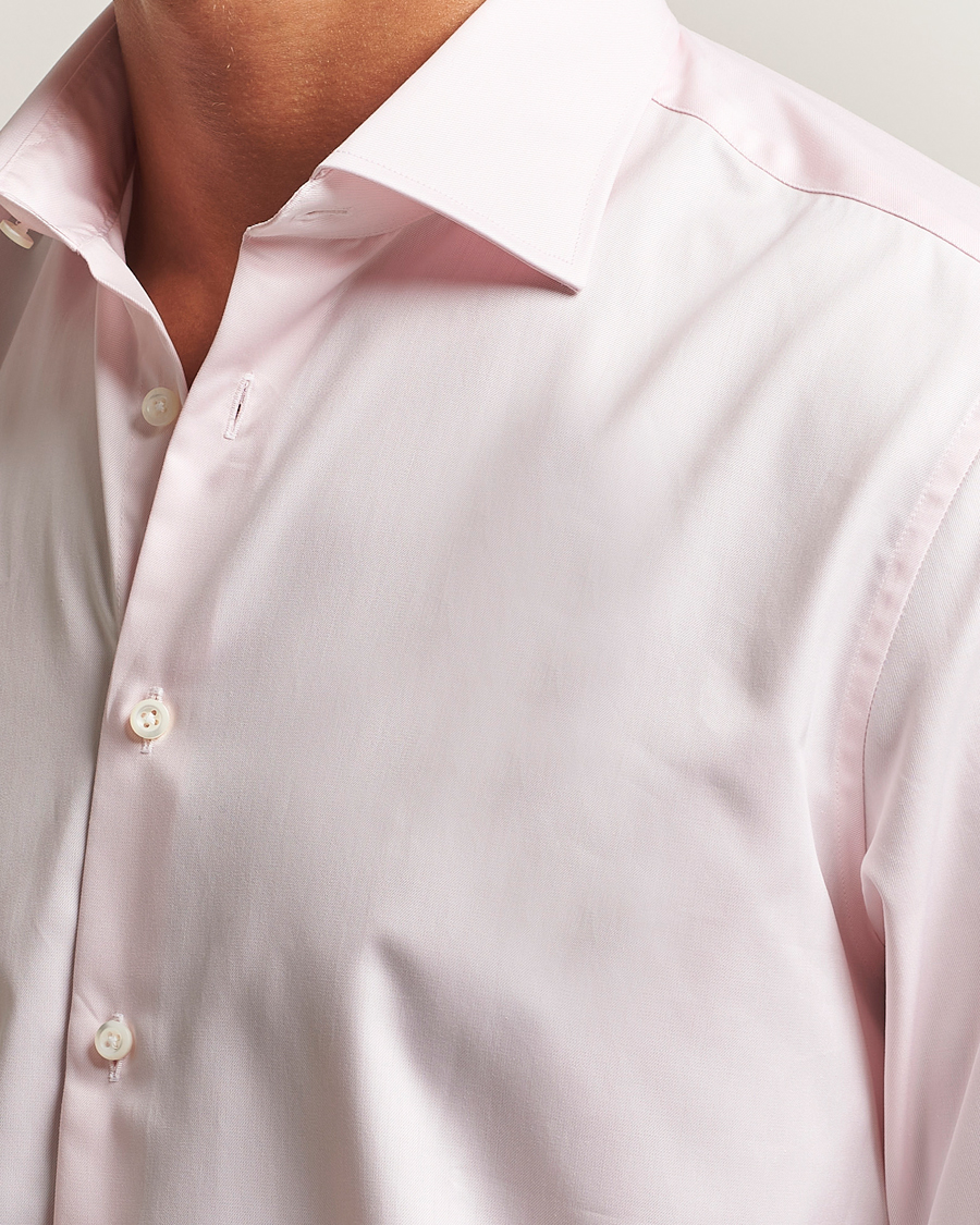 Heren | Overhemden | Stenströms | Regular Fit Cut Away Shirt Pink