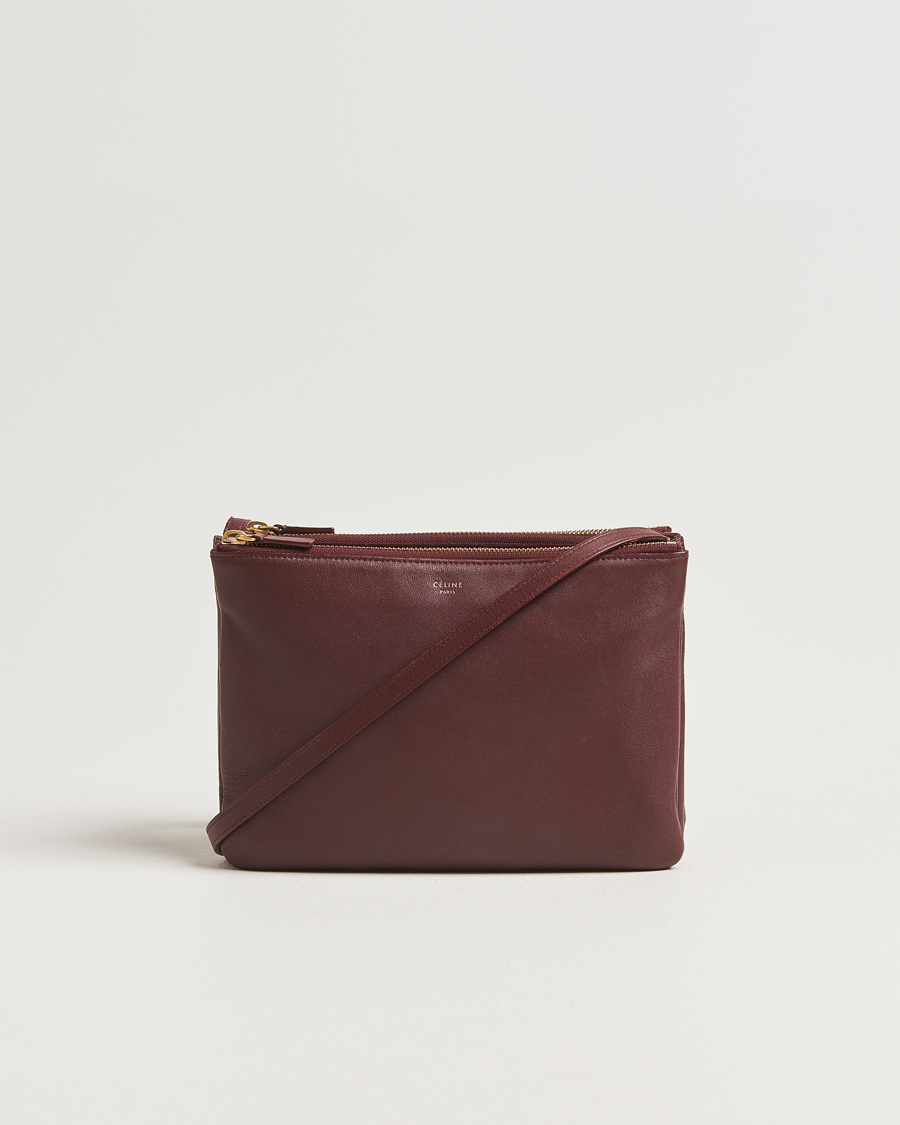 Heren | Gifts for Her | Celine Pre-Owned | Trio Bag Medium Bordeaux