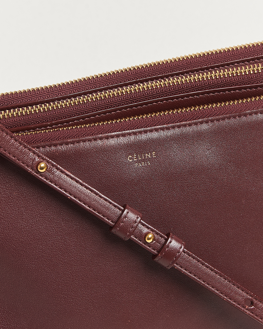 Heren | Gifts for Her | Celine Pre-Owned | Trio Bag Medium Bordeaux