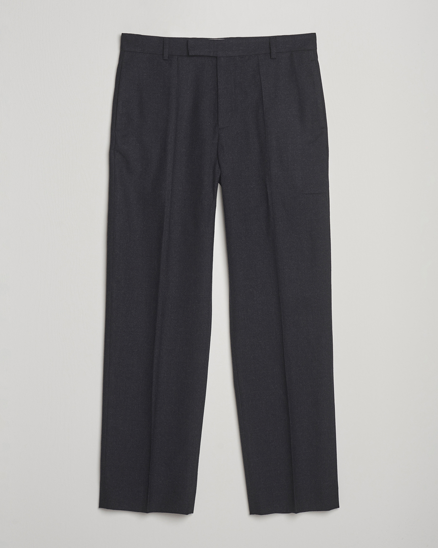 Heren | Broeken | Palmes | Wool Pleated Trousers Black