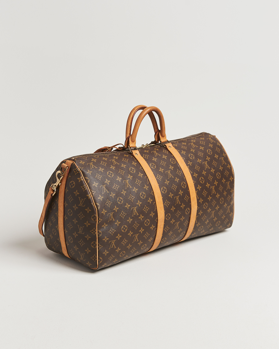 Heren | Pre-Owned & Vintage Bags | Louis Vuitton Pre-Owned | Keepall Bandoulière 55 Monogram