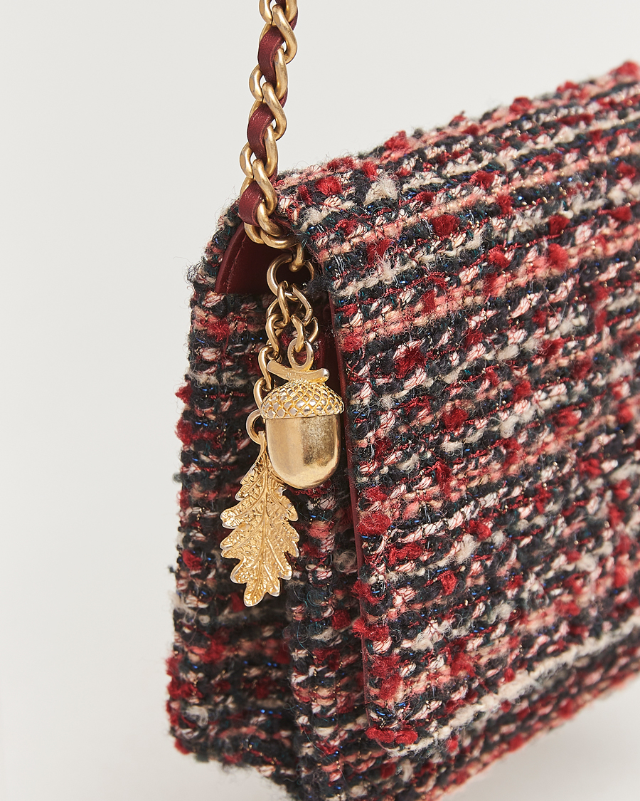 Heren | Pre-Owned & Vintage Bags | Chanel Pre-Owned | Tweed Wallet On Chain Red