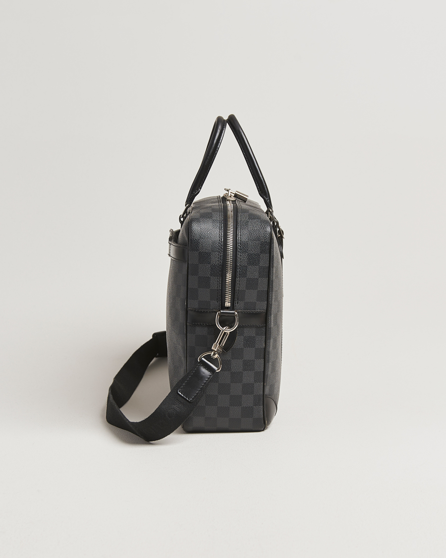 Heren | Pre-Owned & Vintage Bags | Louis Vuitton Pre-Owned | Porte Document Voyager Damier Graphite