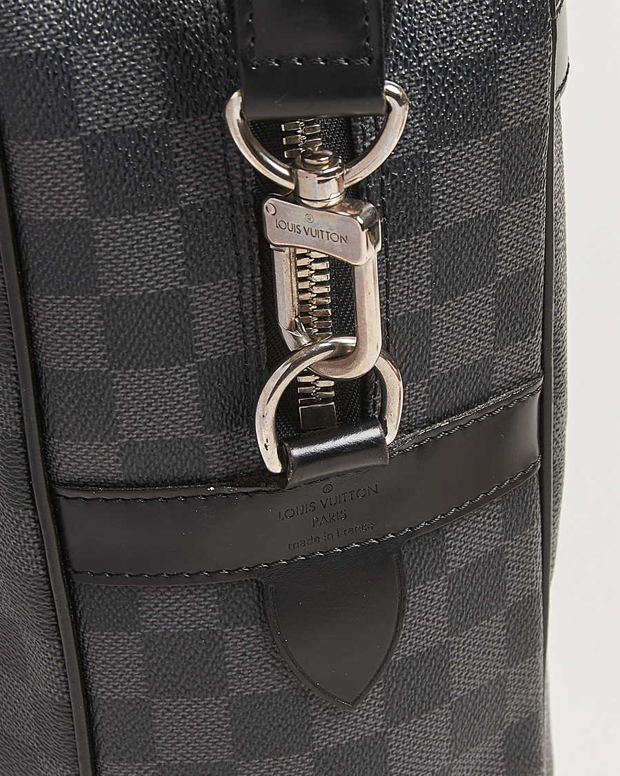 Heren | Pre-Owned & Vintage Bags | Louis Vuitton Pre-Owned | Porte Document Voyager Damier Graphite