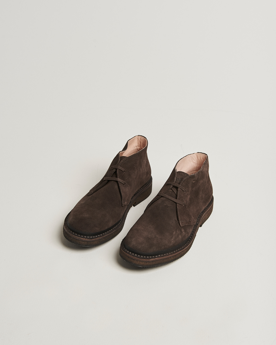 Heren | Laarzen | Astorflex for Care of Carl | Astorflex Stormflex Suede Dark Brown