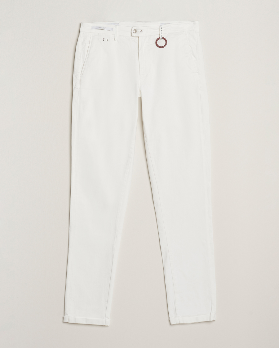 Heren | Jeans | Tramarossa | Luis Superstrech Cotton Chino White