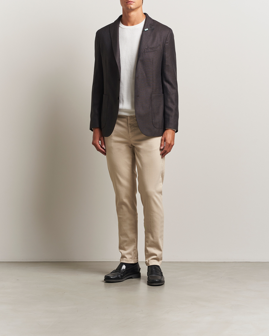 Heren | Broeken | Tramarossa | Luis Superstrech Cotton Chino Beige