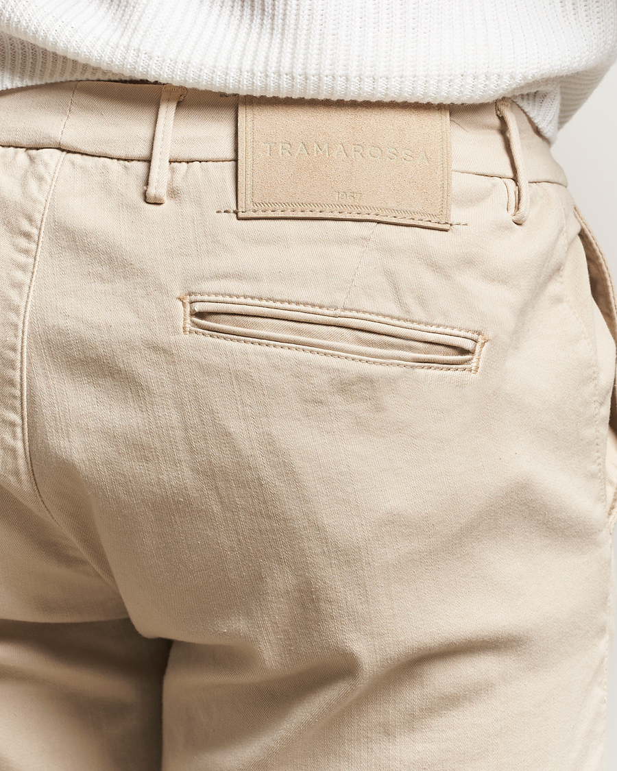 Heren | Broeken | Tramarossa | Luis Superstrech Cotton Chino Beige