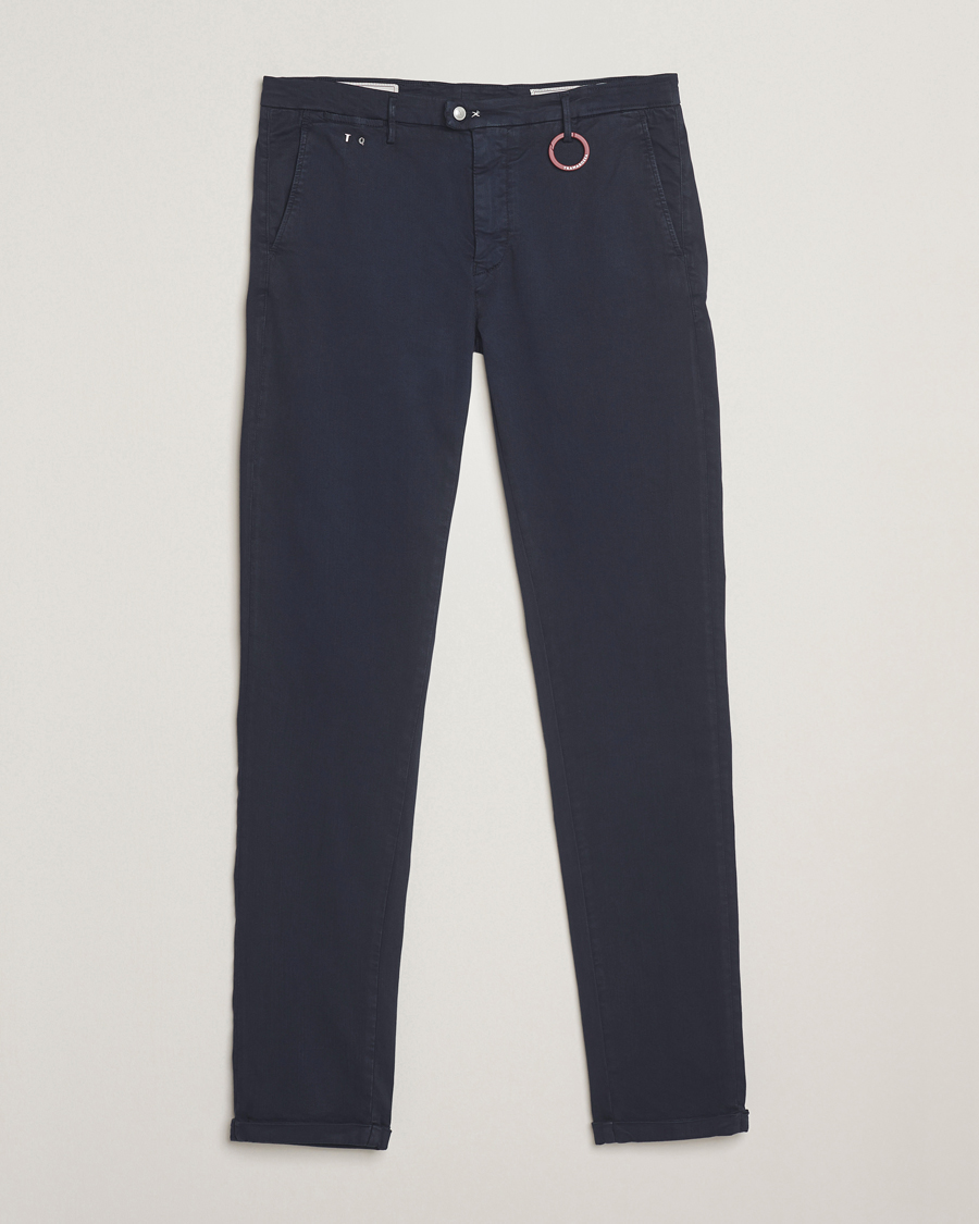 Heren | Broeken | Tramarossa | Luis Superstrech Cotton Chino Dark Blu