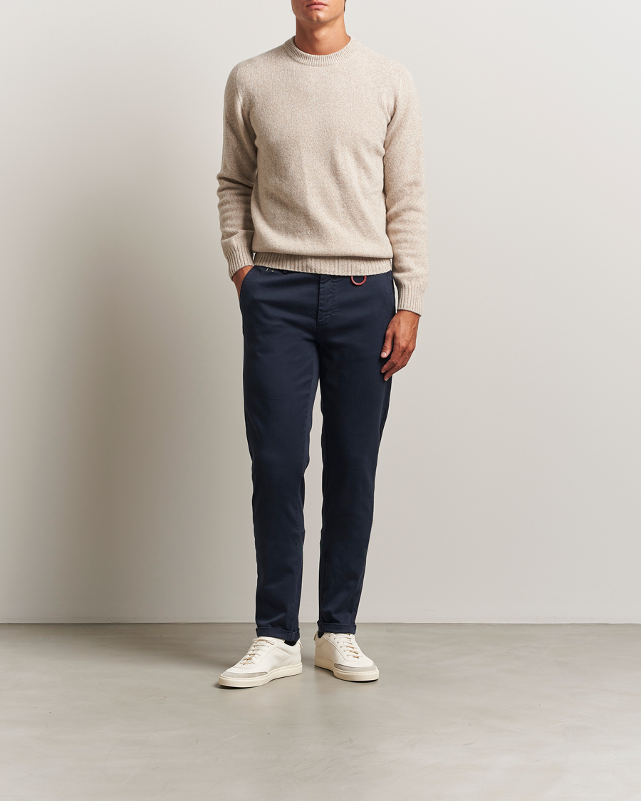 Heren | Broeken | Tramarossa | Luis Superstrech Cotton Chino Dark Blu
