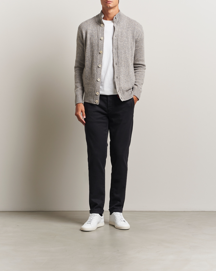 Heren | Jeans | Tramarossa | Luis Superstrech Cotton Chino Black