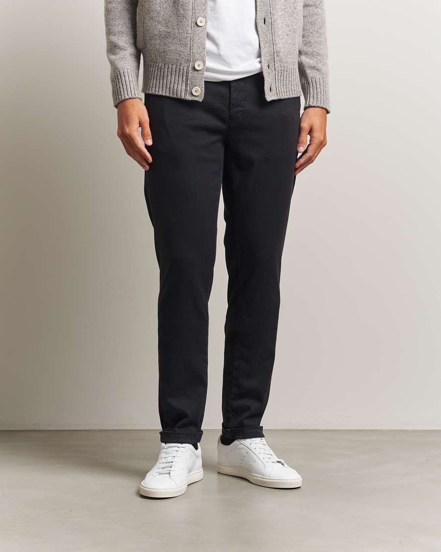 Heren | Jeans | Tramarossa | Luis Superstrech Cotton Chino Black