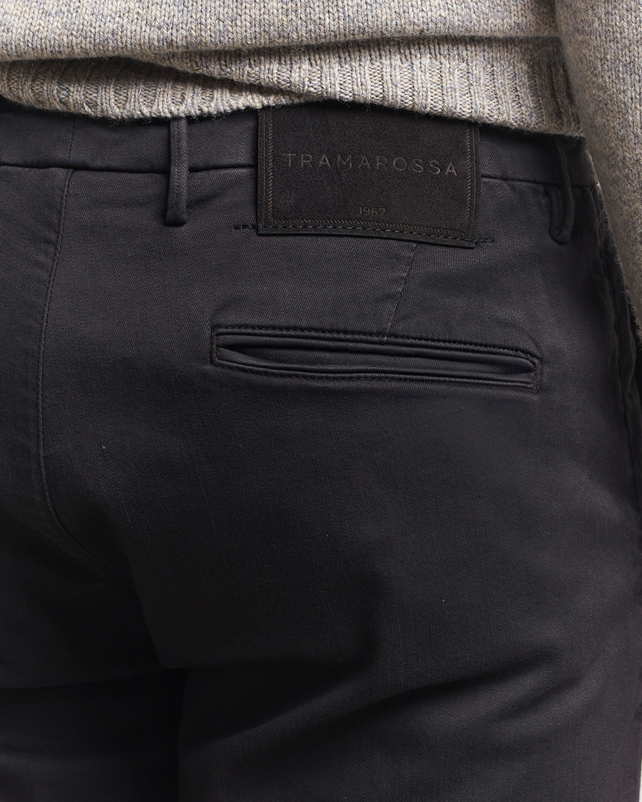 Heren | Jeans | Tramarossa | Luis Superstrech Cotton Chino Black
