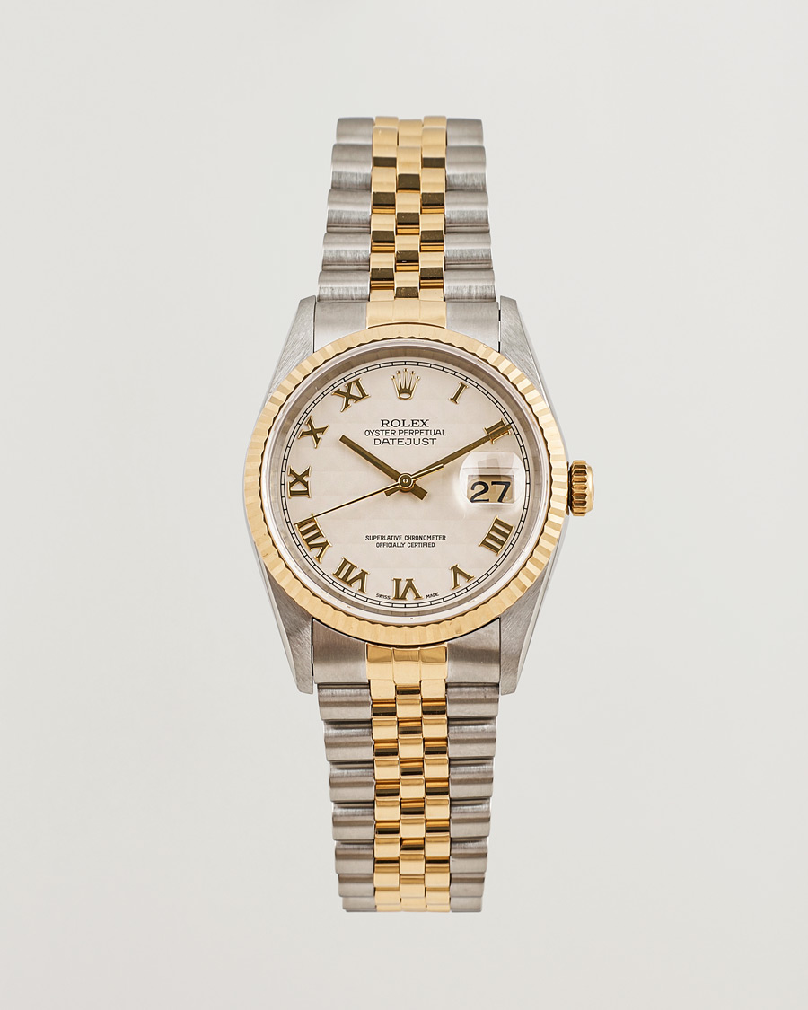 Heren | Rolex Pre-Owned Datejust Pyramid dial | Rolex Pre-Owned | Datejust Pyramid dial