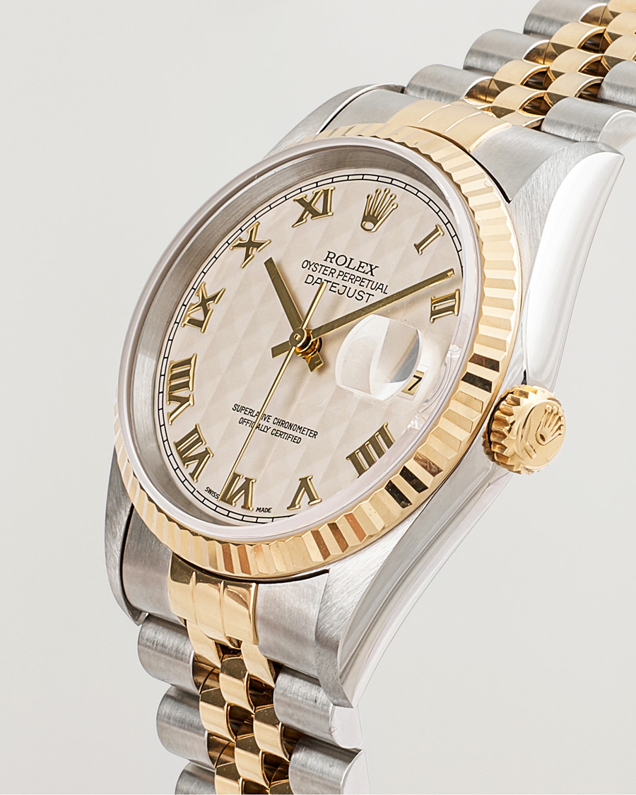 Heren | Rolex Pre-Owned Datejust Pyramid dial | Rolex Pre-Owned | Datejust Pyramid dial