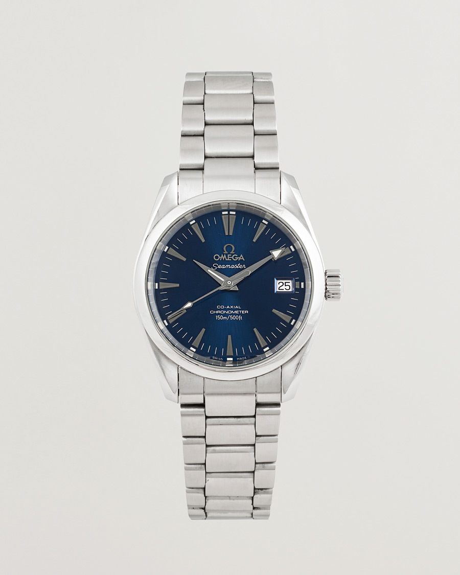 Heren | Pre-Owned & Vintage Watches | Omega Pre-Owned | Seamaster Aqua Terra 150M Blue
