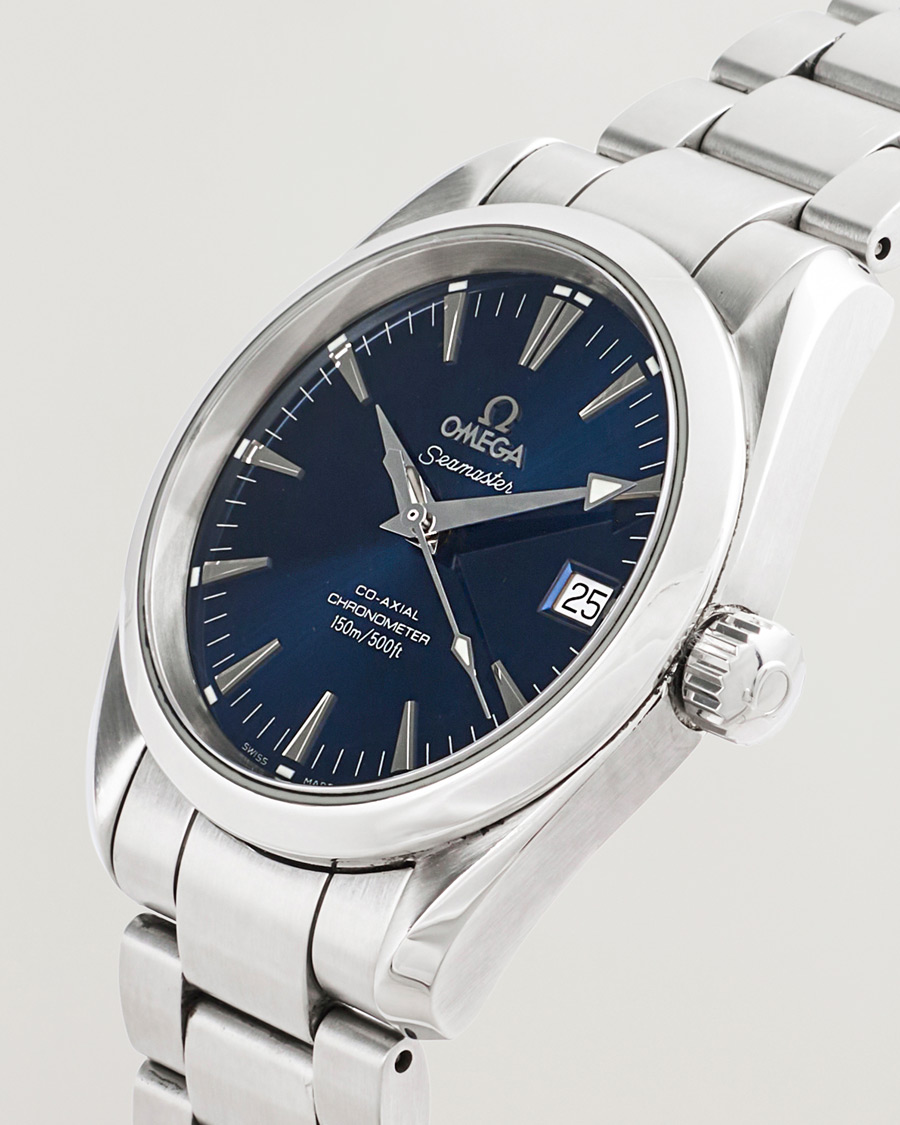 Heren | Pre-Owned & Vintage Watches | Omega Pre-Owned | Seamaster Aqua Terra 150M Blue
