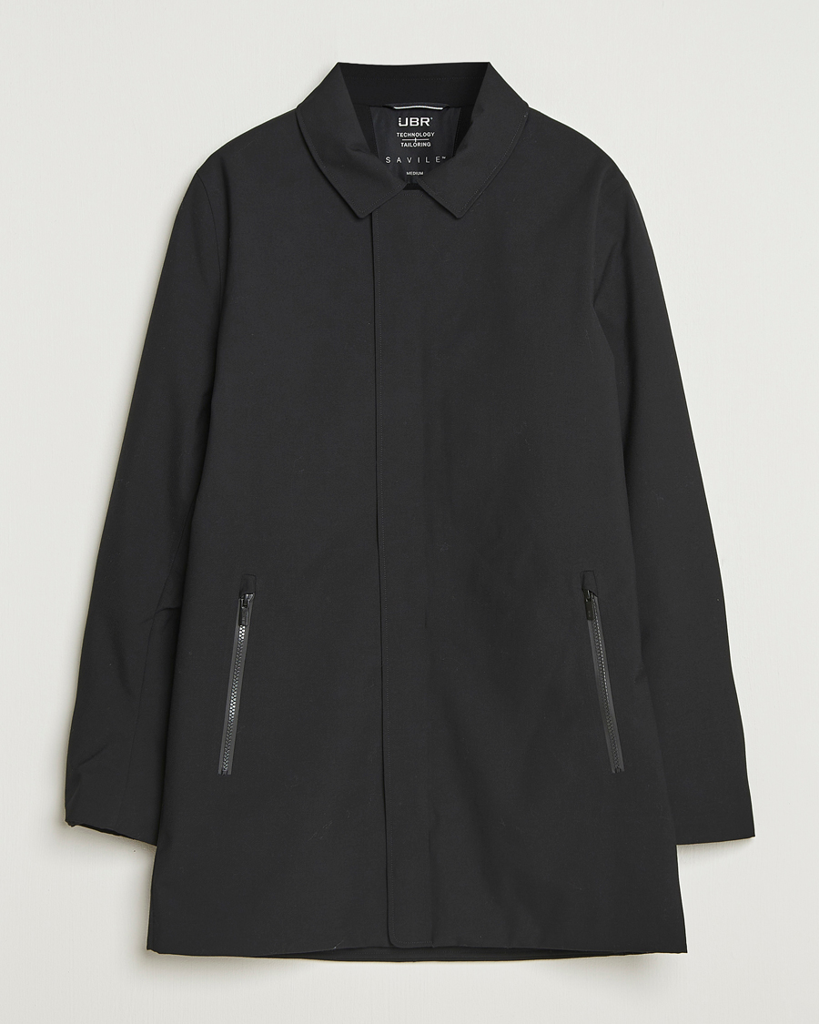 Heren | Jassen | UBR | Regulator Coat Savile Black Wool