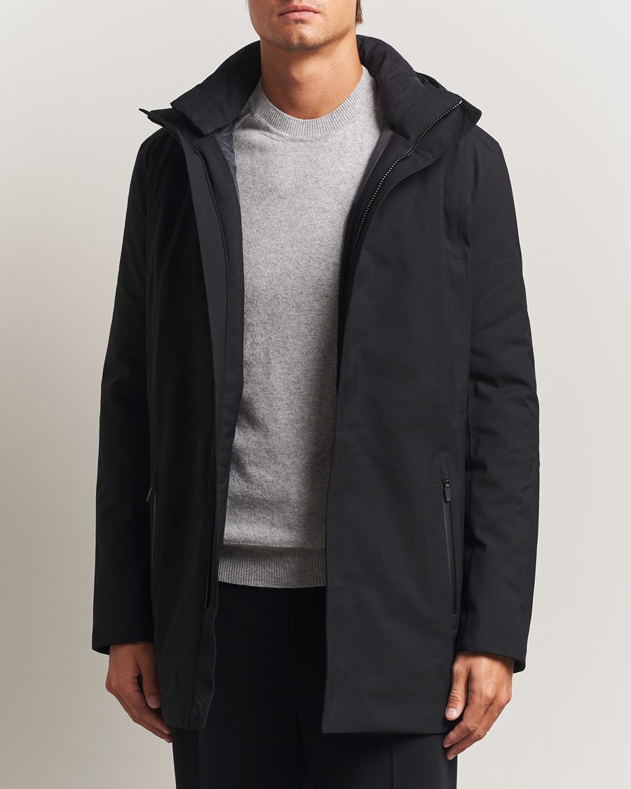 Heren | Jassen | UBR | Regulator Parka Savile Black Wool
