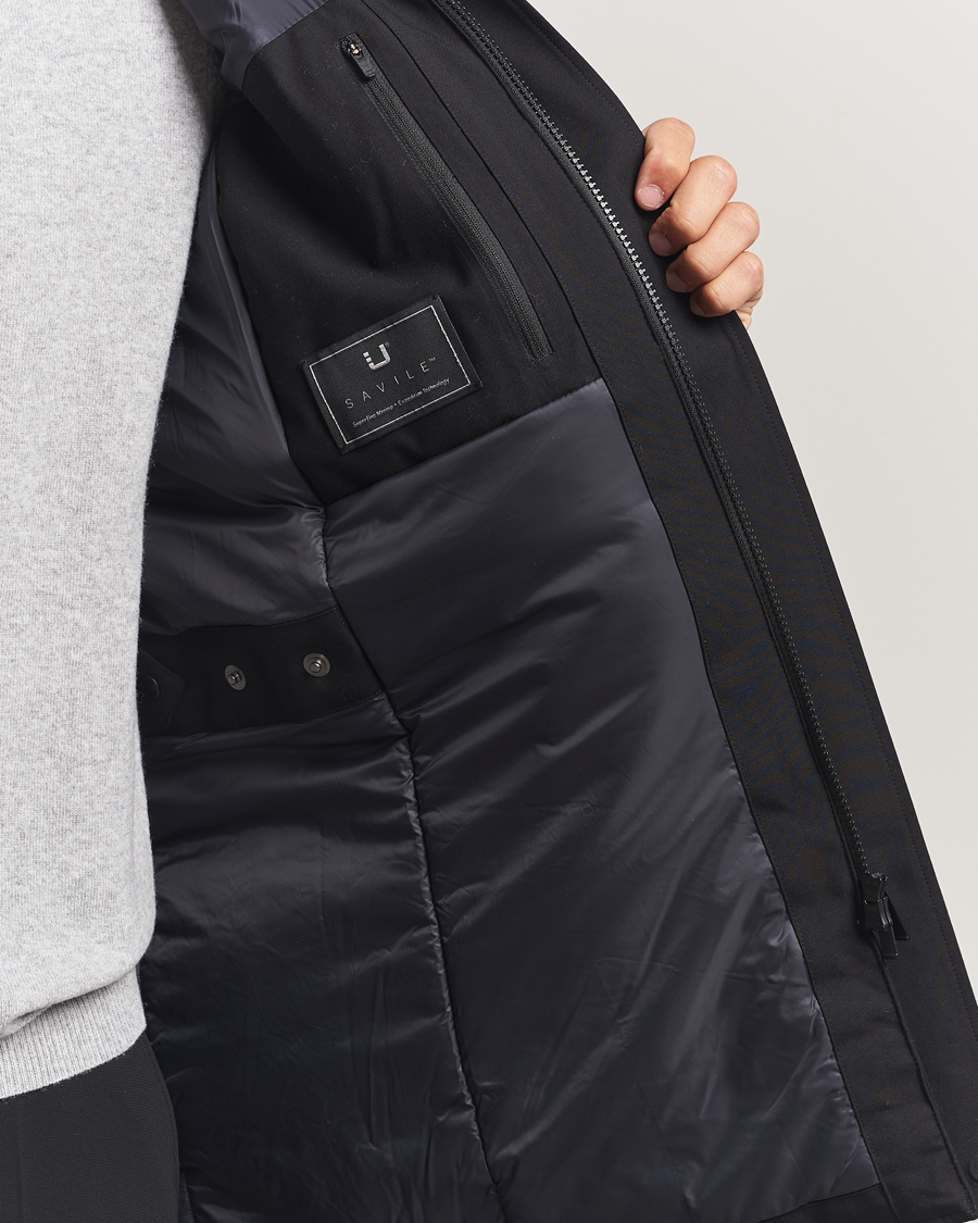 Heren | Jassen | UBR | Regulator Parka Savile Black Wool