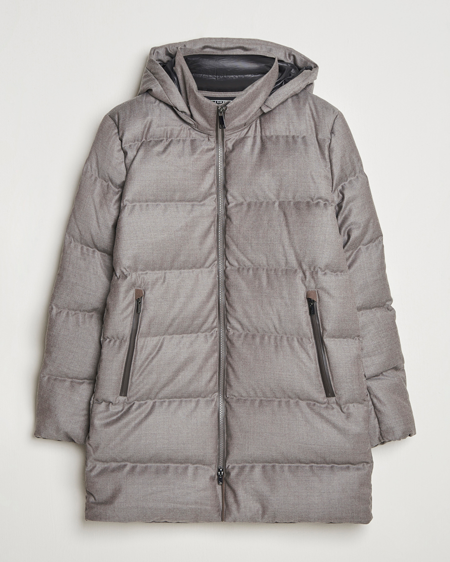 Heren | Jassen | UBR | Concorde Wool Parka Savile Sand Melange