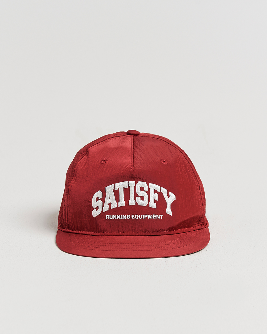 Heren | Hoeden en petten | Satisfy | FliteSilk Running Cap Burgundy
