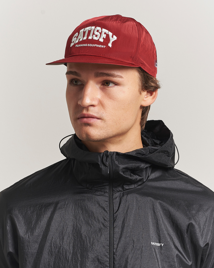 Heren | Hoeden en petten | Satisfy | FliteSilk Running Cap Burgundy