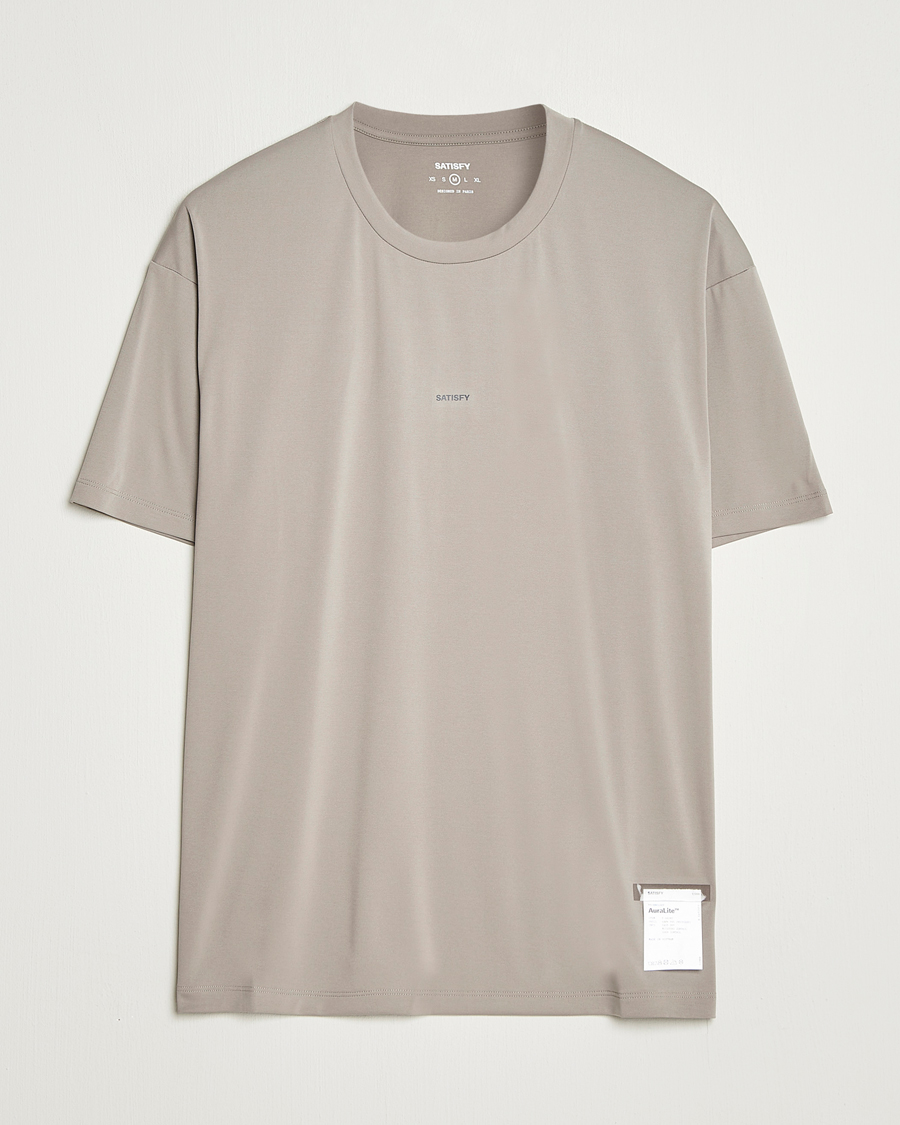 Heren | T-shirts | Satisfy | AuraLite T-Shirt Aluminium