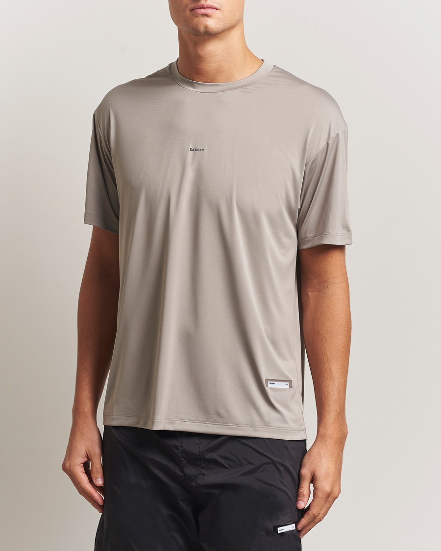 Heren | T-shirts | Satisfy | AuraLite T-Shirt Aluminium