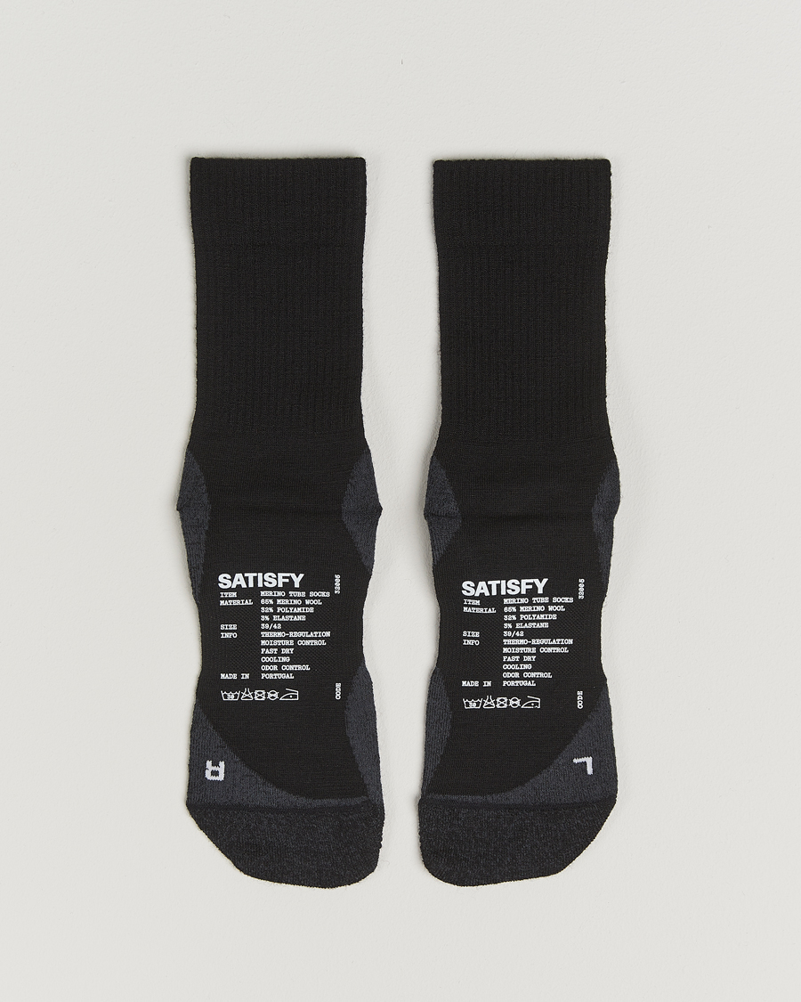 Heren | Ondergoed | Satisfy | Tie Dye Merino Tube Socks Black