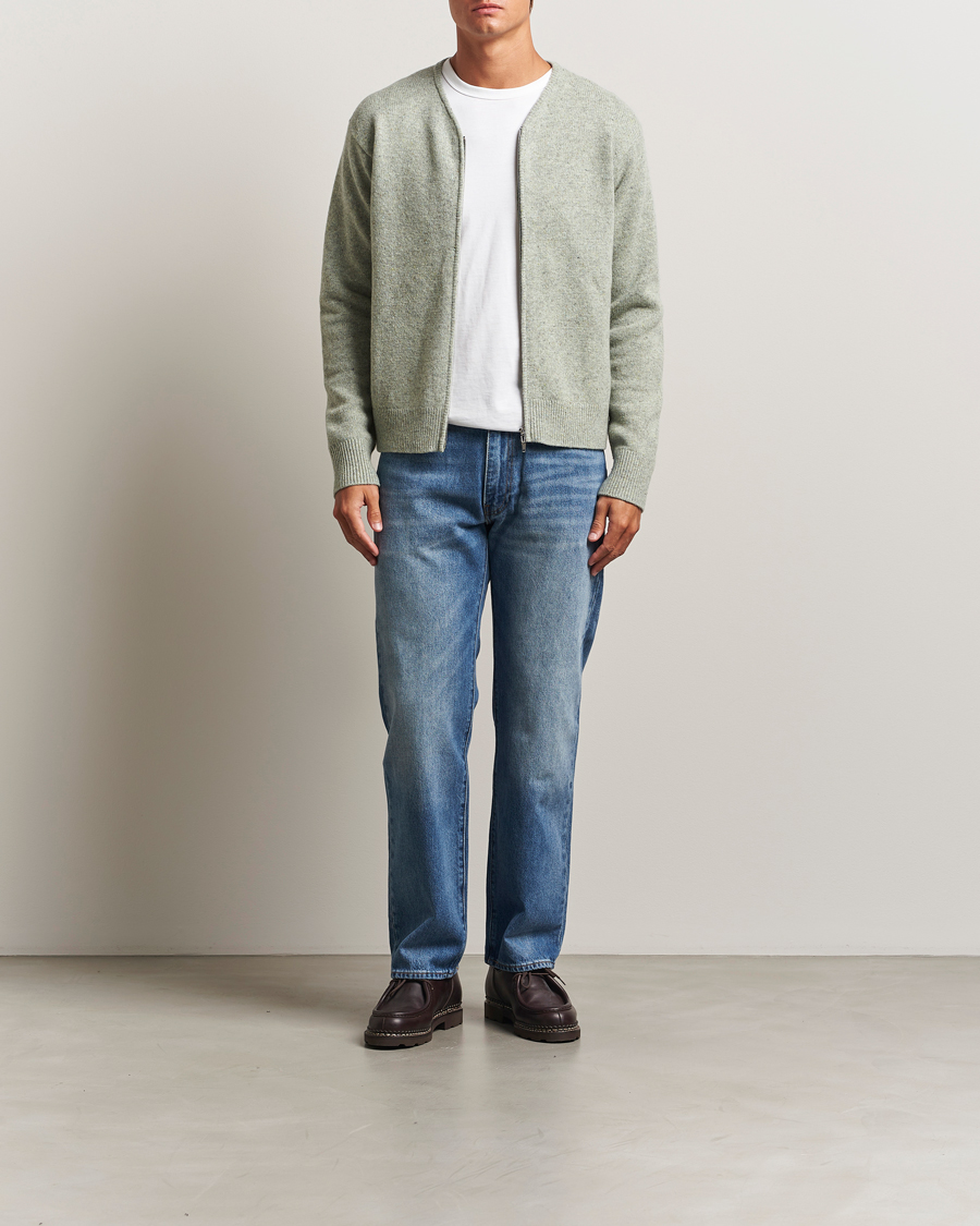 Heren | Truien | Sunflower | Donegal Zip Cardigan Green