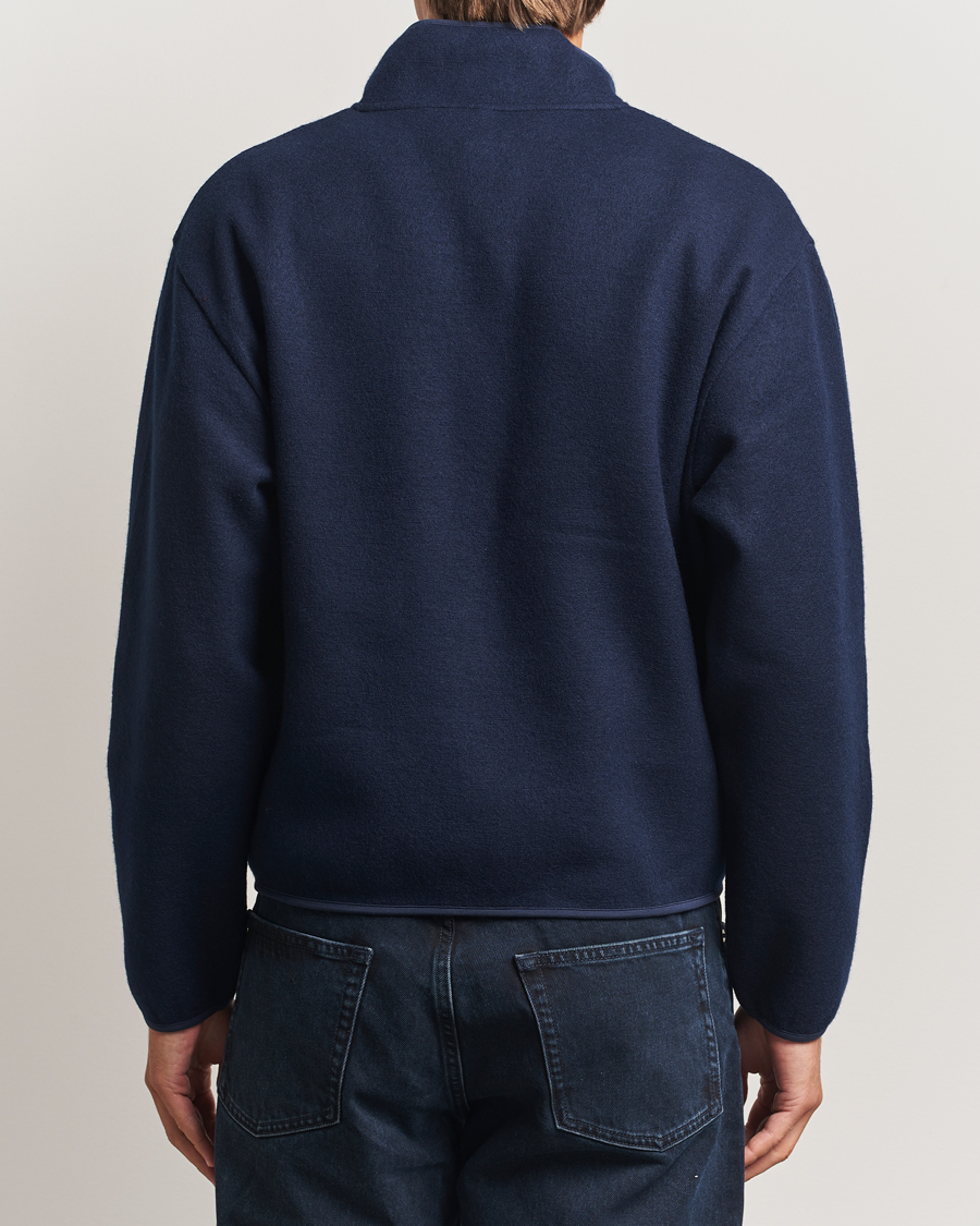 Heren | Truien | Sunflower | Wool Half Zip Navy