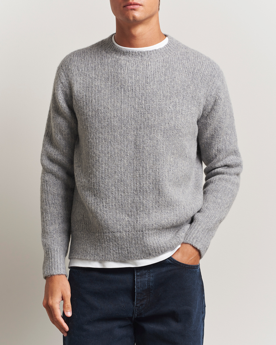 Heren | Truien | Sunflower | Yak Sweater Grey Melange