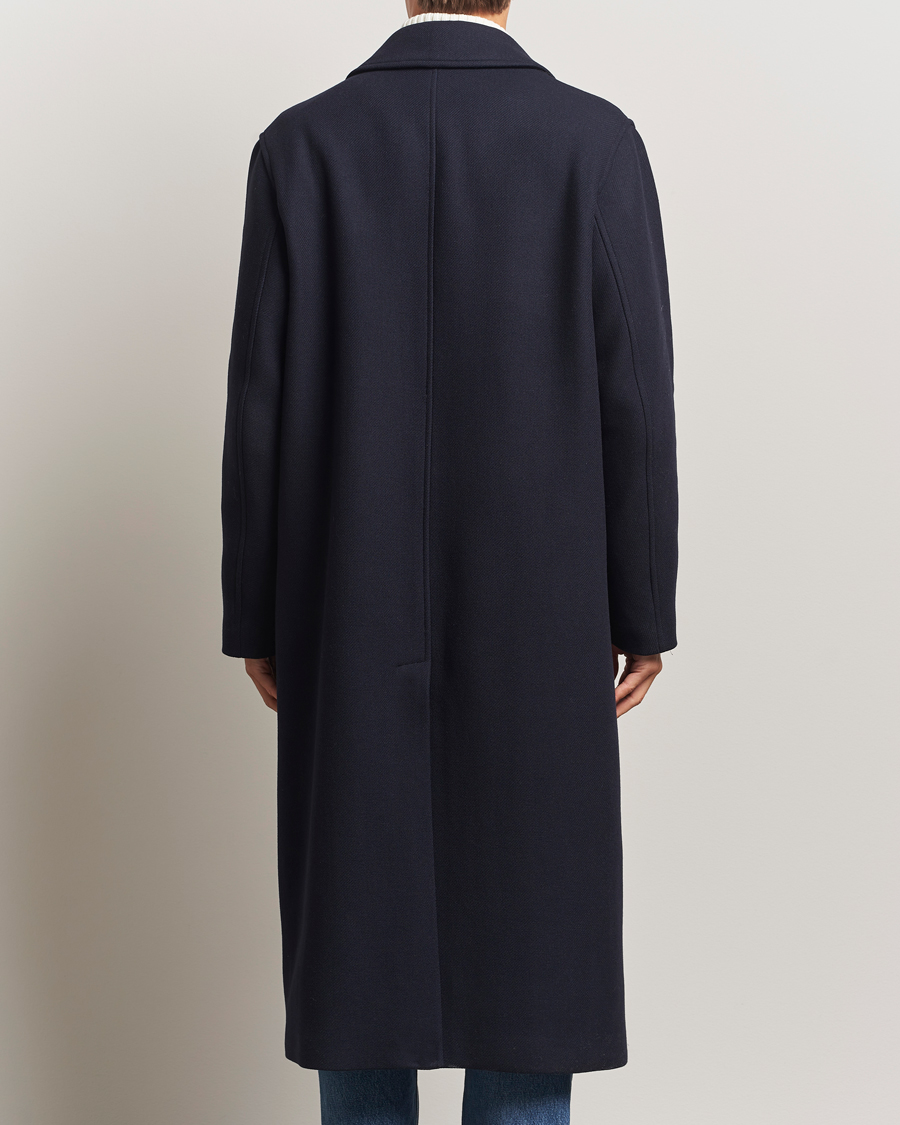 Heren | Jassen | Sunflower | Wool Winter Coat Navy