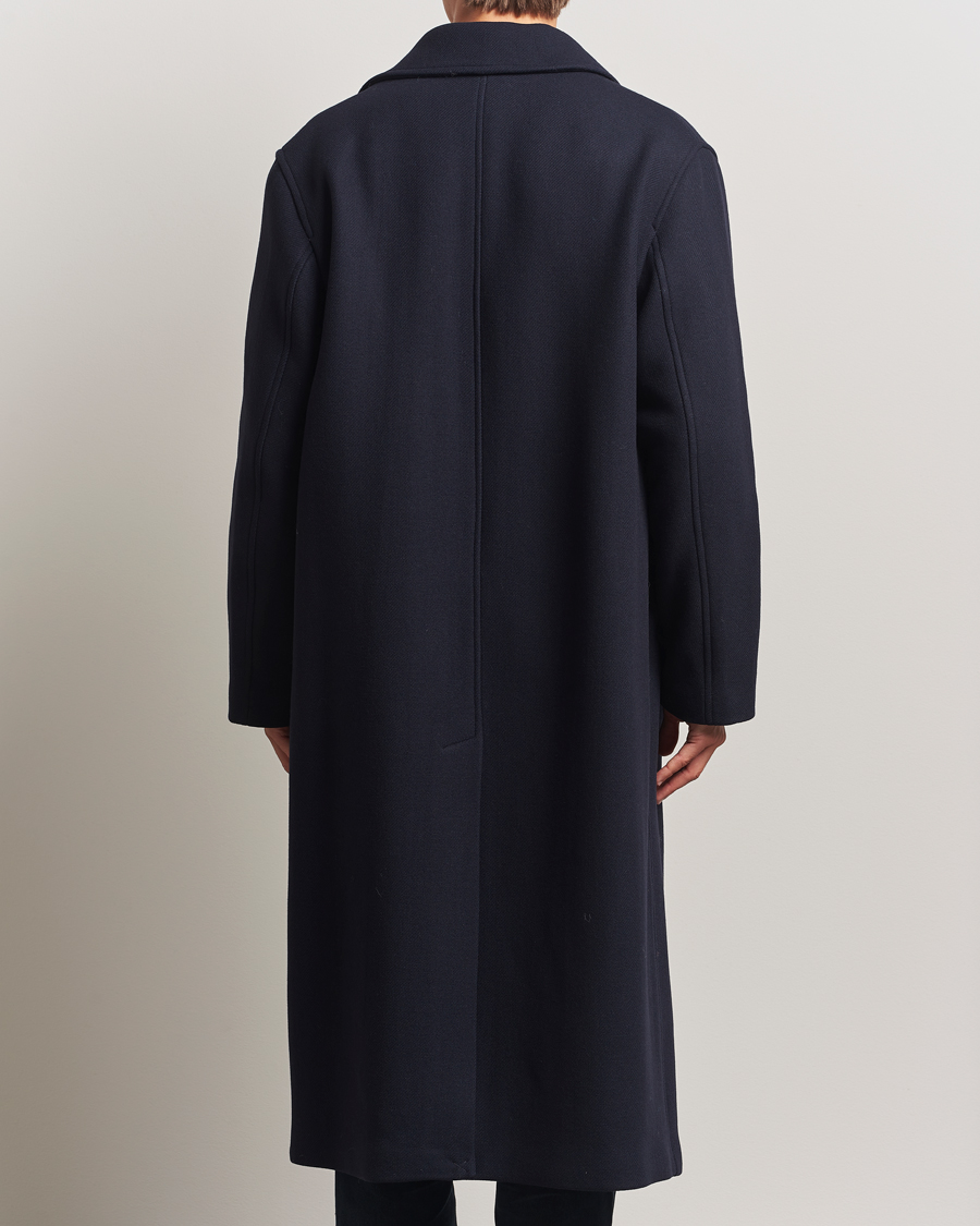 Heren | Jassen | Sunflower | Wool Winter Coat Navy
