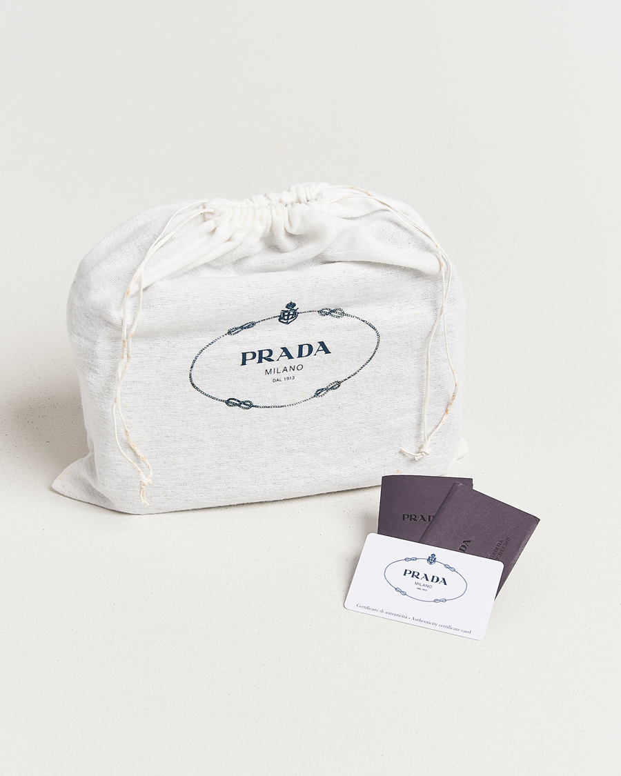 Heren | Pre-Owned & Vintage Bags | Prada Pre-Owned | Tessuto Nylon Leather Shoulder Bag Black
