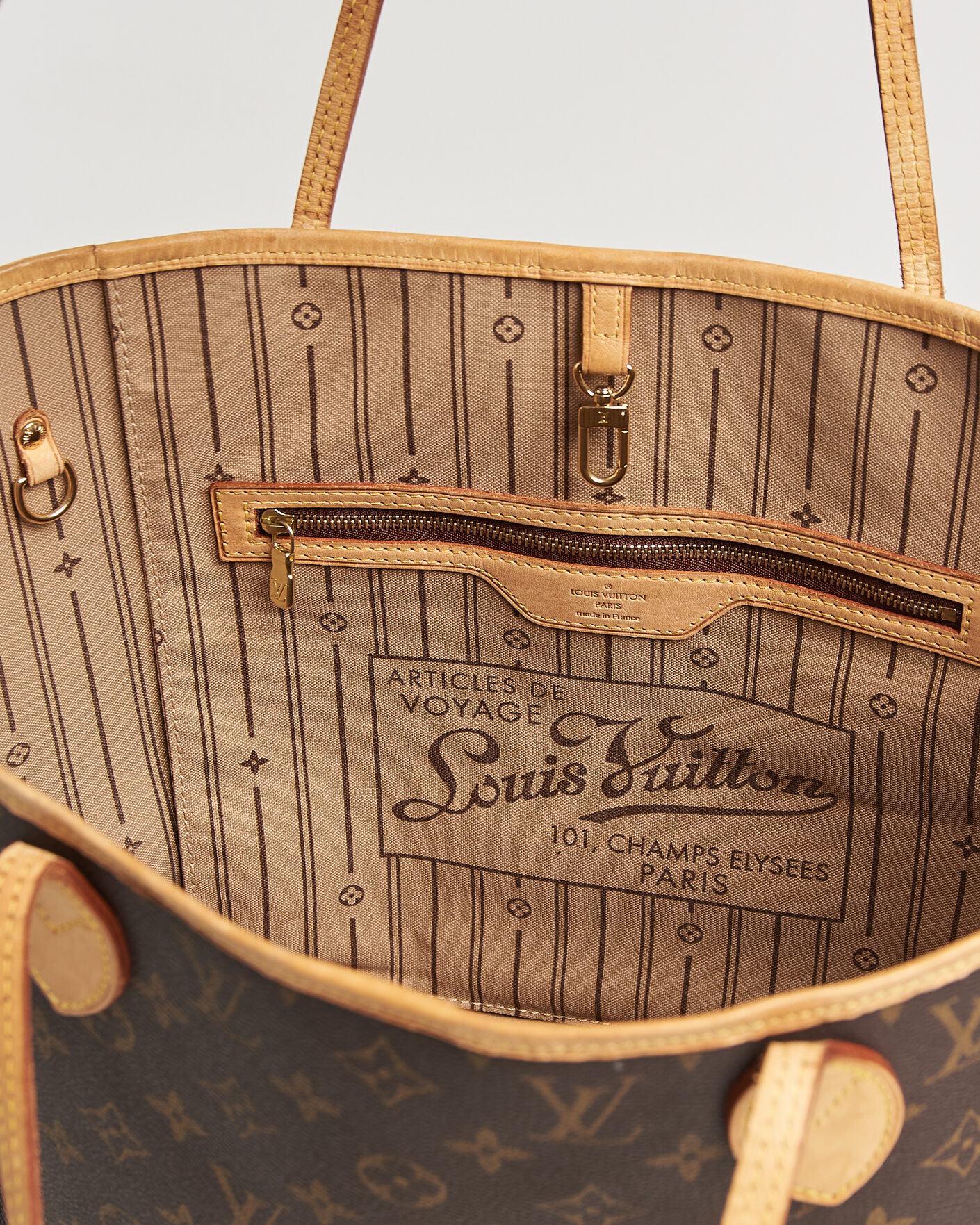 Heren | Pre-Owned & Vintage Bags | Louis Vuitton Pre-Owned | Neverfull MM Monogram