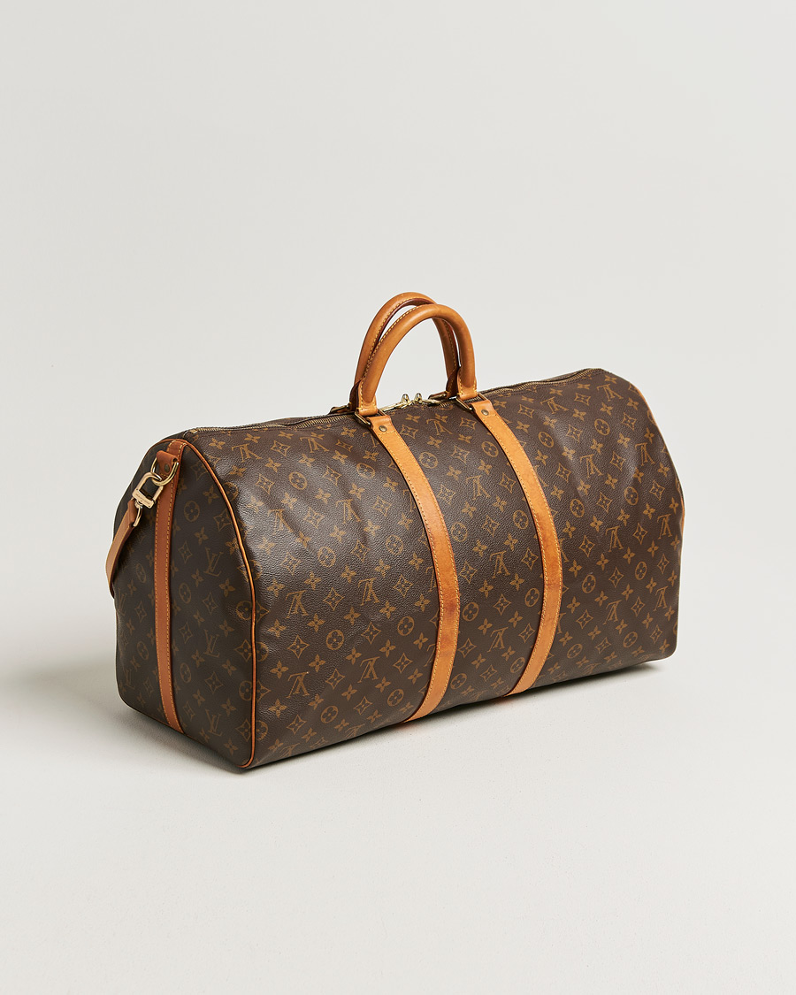 Heren | Pre-Owned & Vintage Bags | Louis Vuitton Pre-Owned | Keepall Bandoulière 55 Monogram