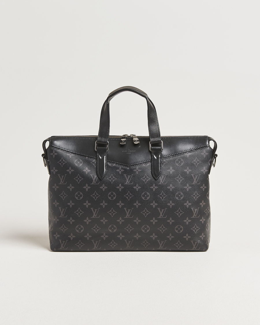 Heren | Pre-Owned & Vintage Bags | Louis Vuitton Pre-Owned | Briefcase Explorer Monogram Eclipse