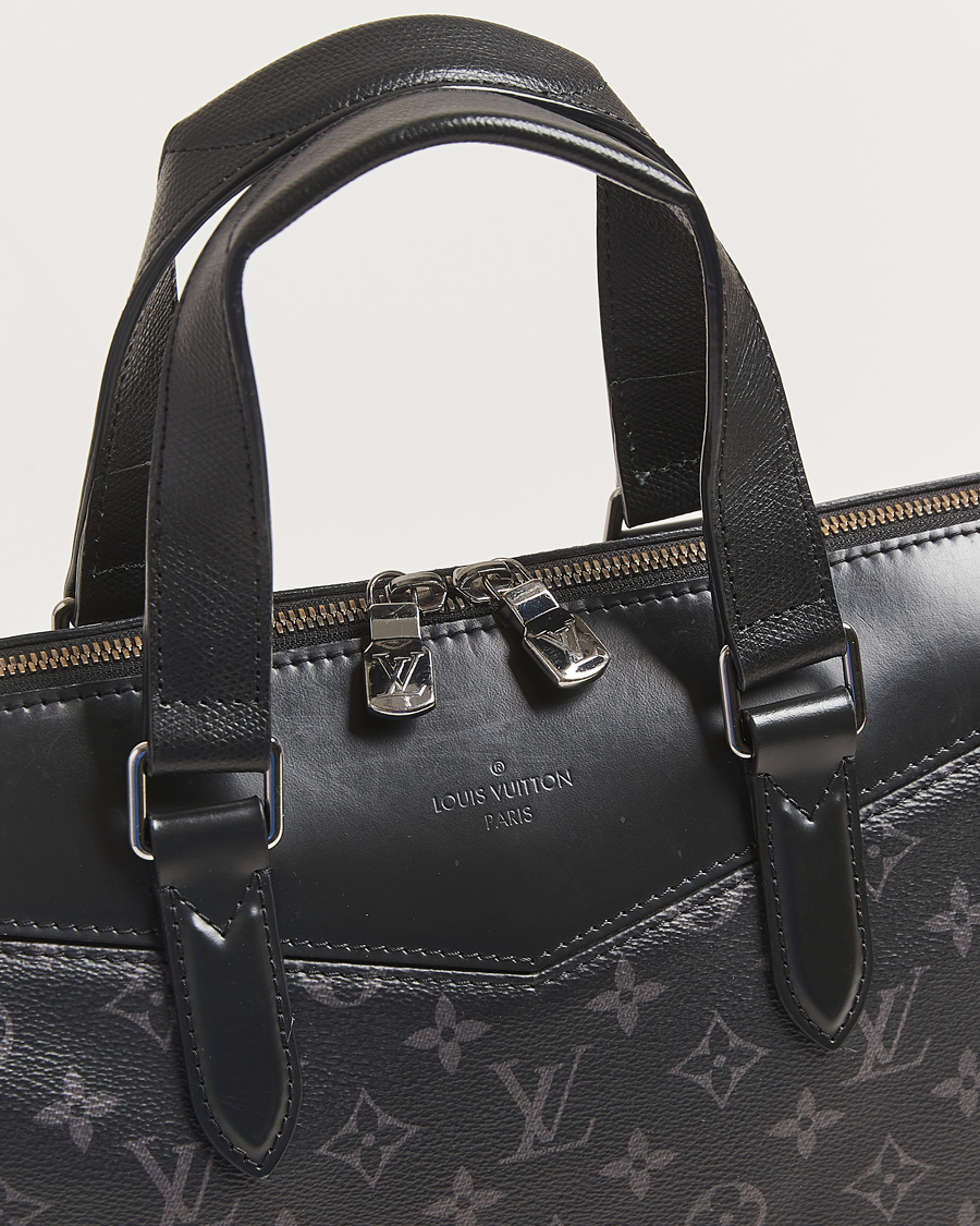 Heren | Pre-Owned & Vintage Bags | Louis Vuitton Pre-Owned | Briefcase Explorer Monogram Eclipse